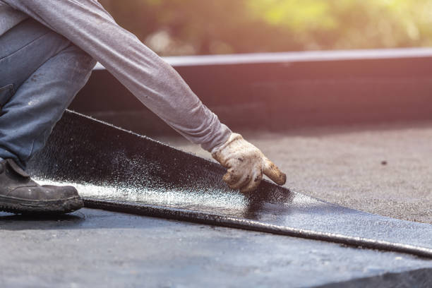 Professional Waterproofing technician working in Caneadea, NY